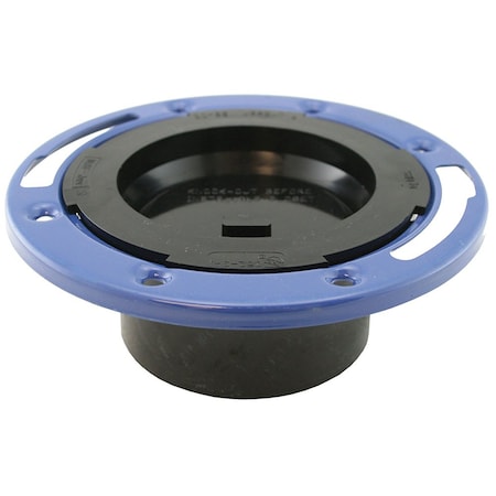 Jones Stephens 4in. ABS Closet Flange with Metal Ring and Knockout C52401